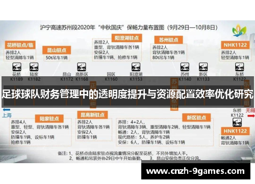 足球球队财务管理中的透明度提升与资源配置效率优化研究